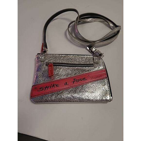 Brighton Crossbody Bag Leather Camera Strike A Pose Mini Card Detachable Strap - Picture 3 of 9